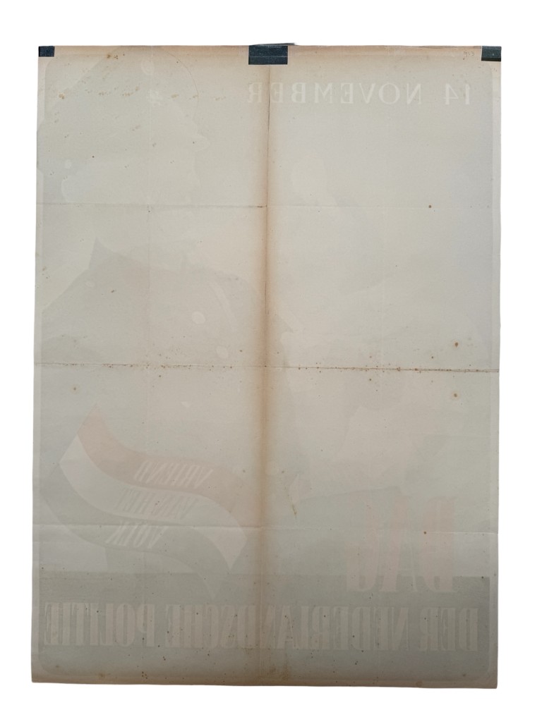 Original WWII Dutch Police 'Politie' poster 1942 - Image 4