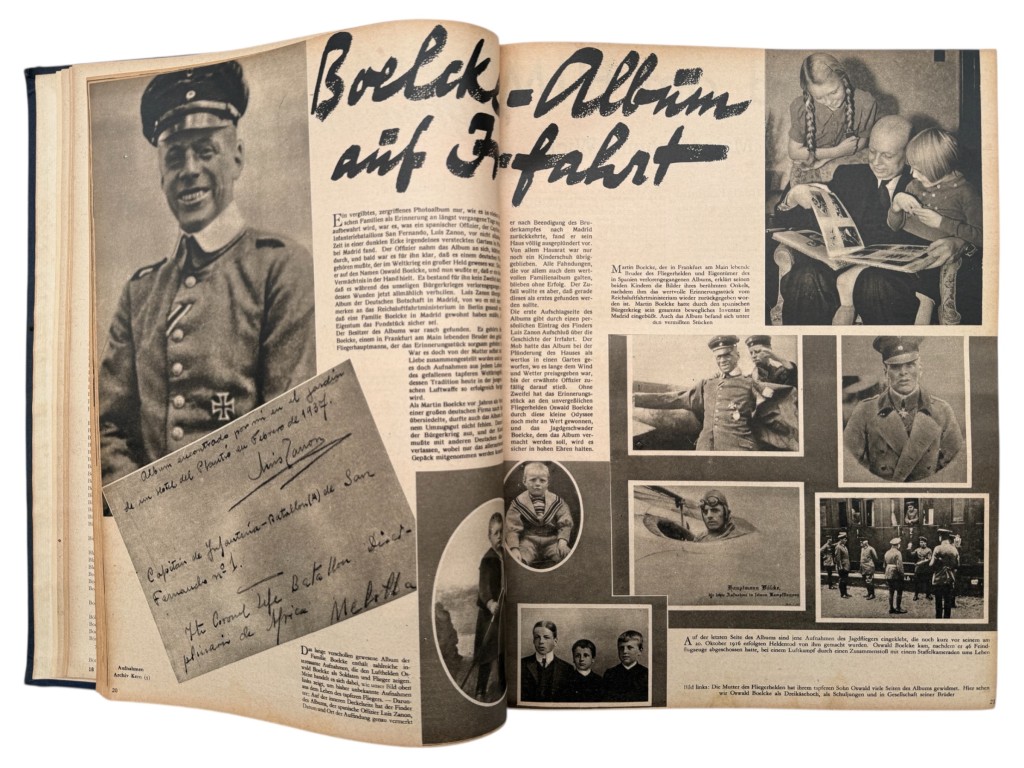 Original WWII German 'Der Adler' 1941 year bound volume