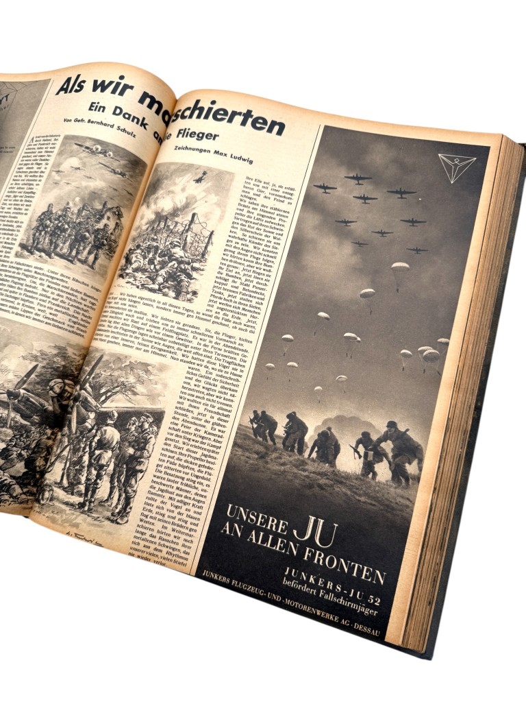 Original WWII German 'Der Adler' 1941 year bound volume