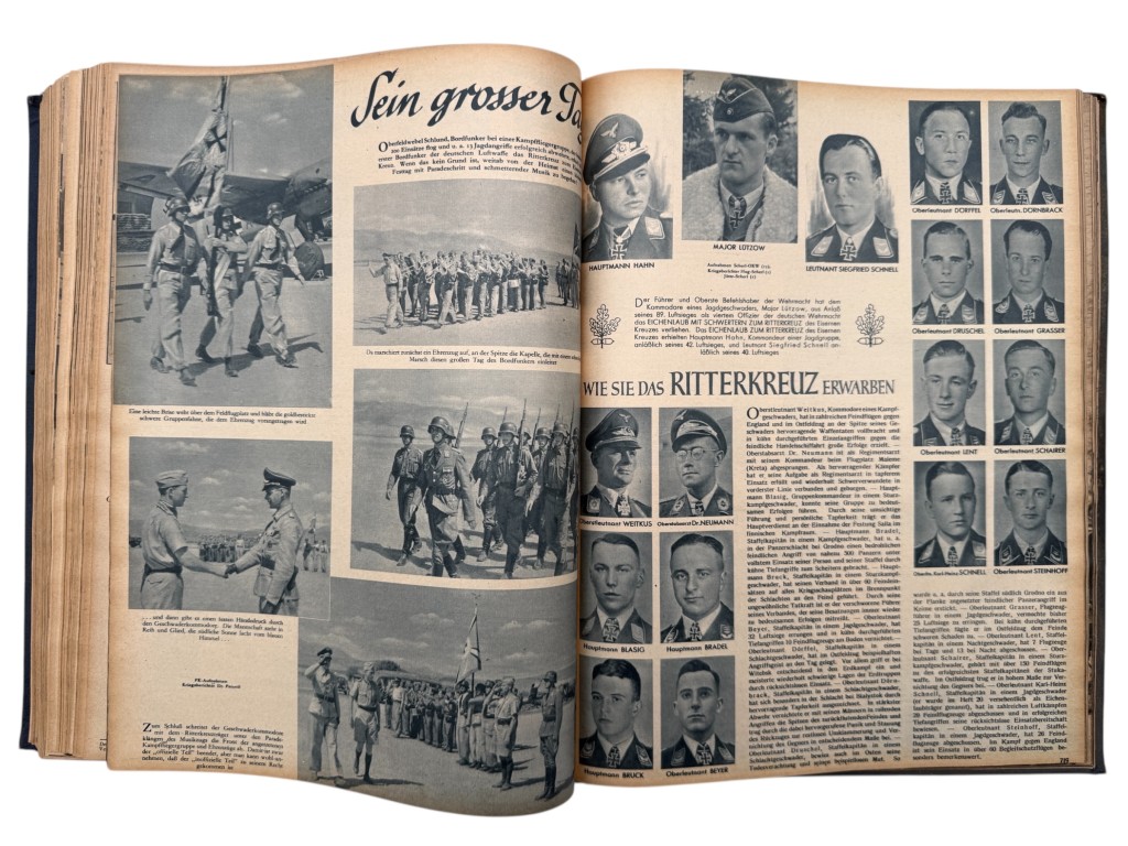 Original WWII German 'Der Adler' 1941 year bound volume