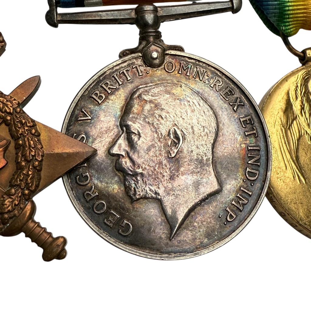 Original WW1 British medal set J.H. Corfield