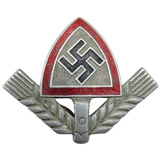 Original WWII German Reichsarbeitsdienst RAD metal cap insignia