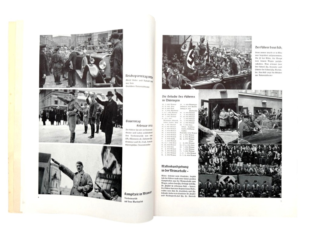 Original WWII German NSDAP book 'Der Führer in Weimar 1925–1938' - Image 17