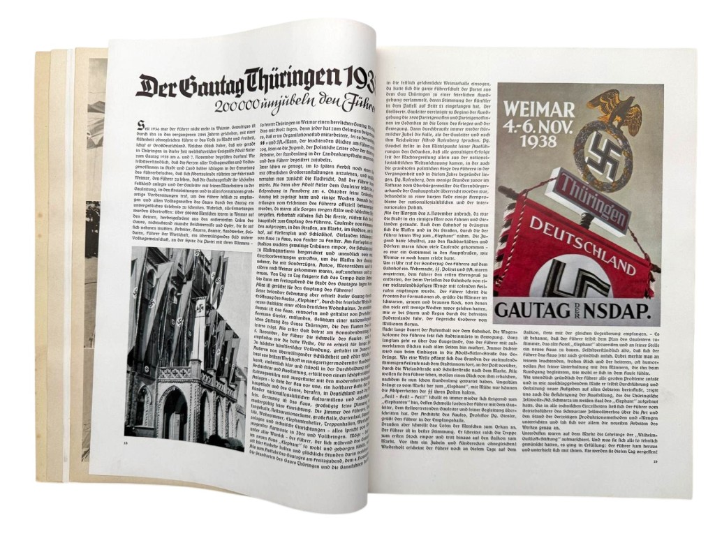 Original WWII German NSDAP book 'Der Führer in Weimar 1925–1938' - Image 15