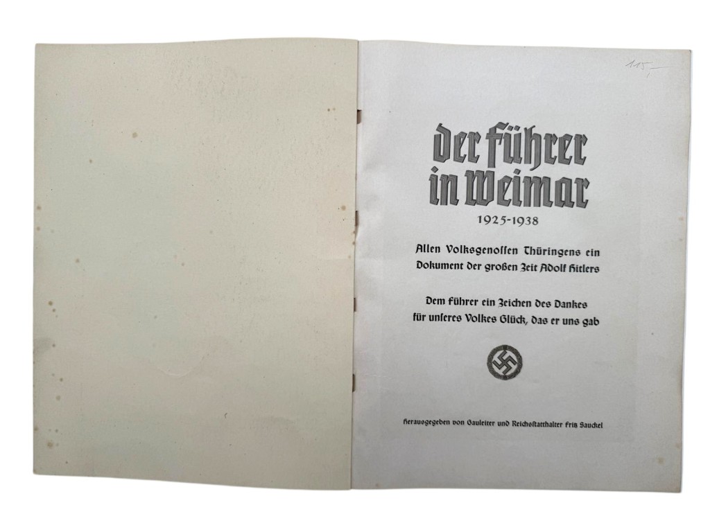 Original WWII German NSDAP book 'Der Führer in Weimar 1925–1938' - Image 4