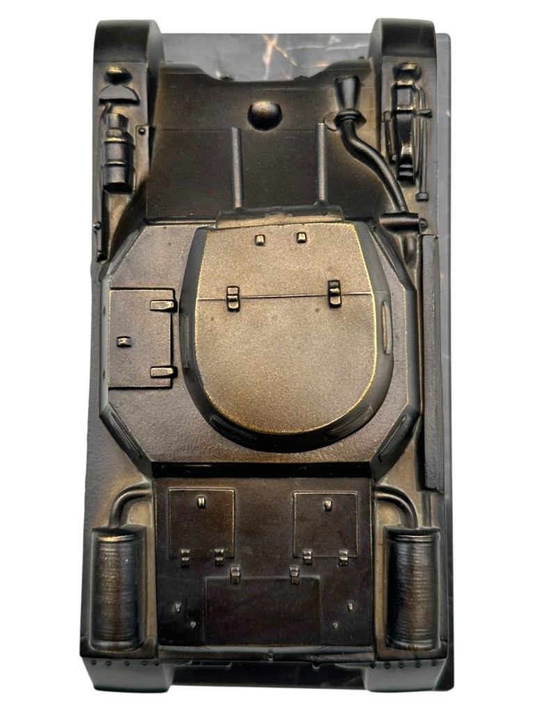 Original WWII German Panzerkampfwagen I in bronze on marble