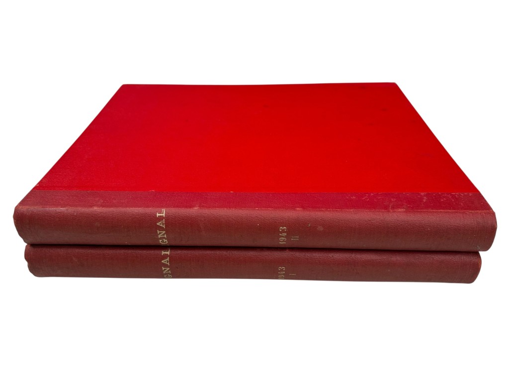 Original WWII Spanish/German two-volume bound annual edition of the magazine Signal (Spanish-language edition) 1943 - Image 2