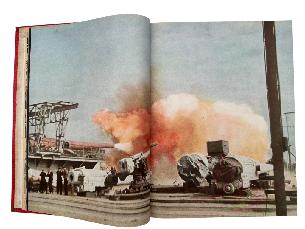 Original WWII Spanish/German two-volume bound annual edition of the magazine Signal (Spanish-language edition) 1943 - Image 20