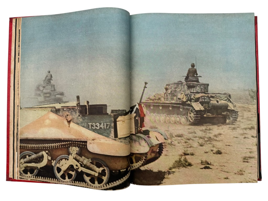 Original WWII Spanish/German two-volume bound annual edition of the magazine Signal (Spanish-language edition) 1943 - Image 18