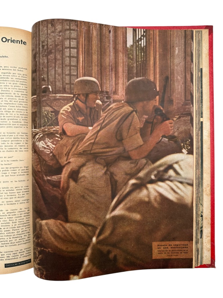Original WWII Spanish/German two-volume bound annual edition of the magazine Signal (Spanish-language edition) 1943 - Image 6
