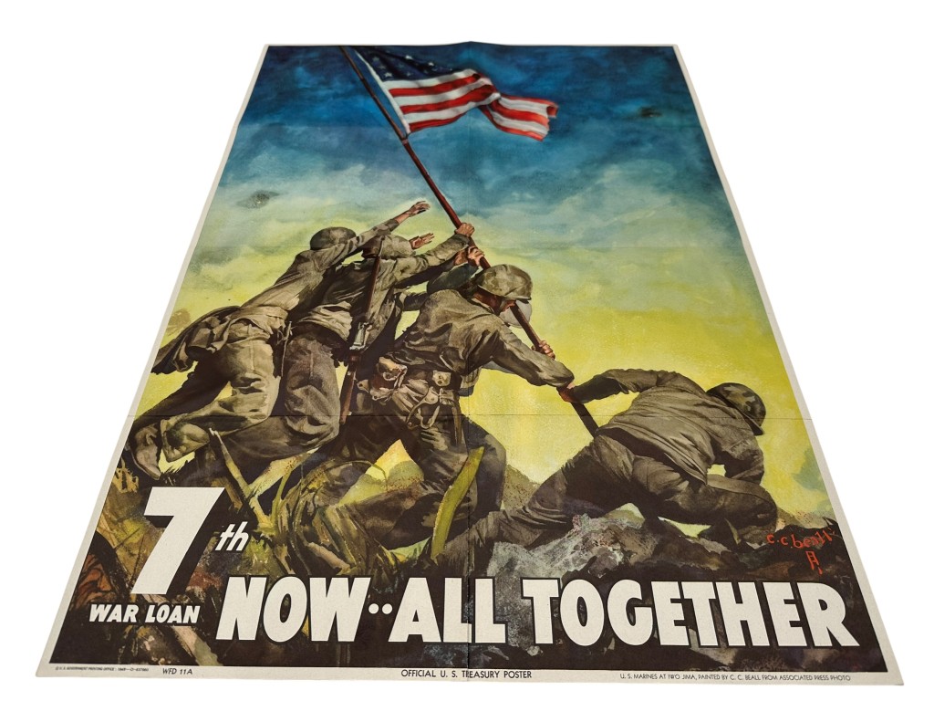 Original WWII US 'Iwo Jima' poster 1945