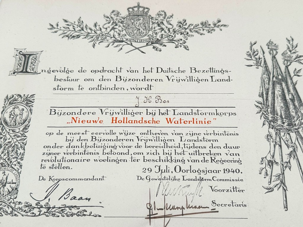 Original WWII Dutch Bijzondere Vrijwillige Landstorm set - Image 3