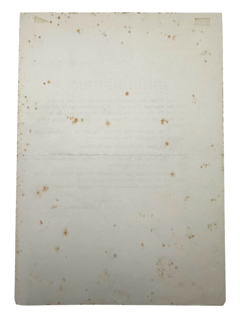 Original WWII German document Leeuwarden (Friesland) - Image 3