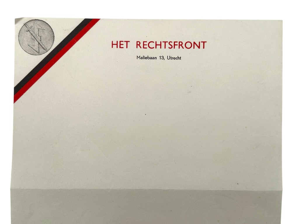 Original WWII Dutch Rechtsfront stationary