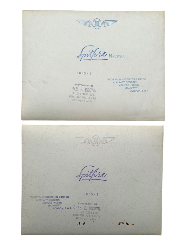 Original WWII British Royal Air Force (RAF) Spitfire photos