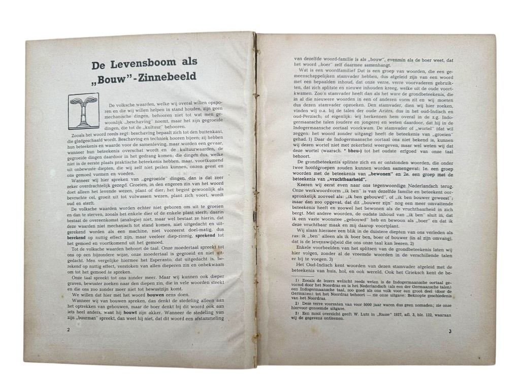 Original 1938/39 Dutch NSB 'Der Vaderen Erfdeel' - Image 3