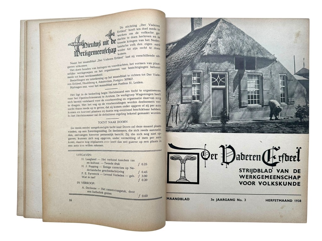 Original 1938/39 Dutch NSB 'Der Vaderen Erfdeel' - Image 4