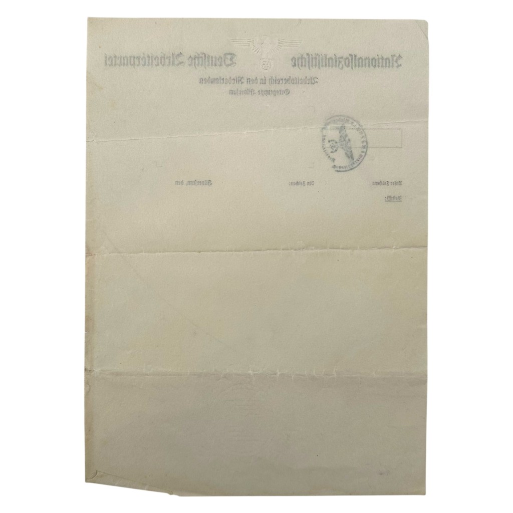 Original WWII German NSDAP Ortsgruppe Hilversum letterhead - Image 3