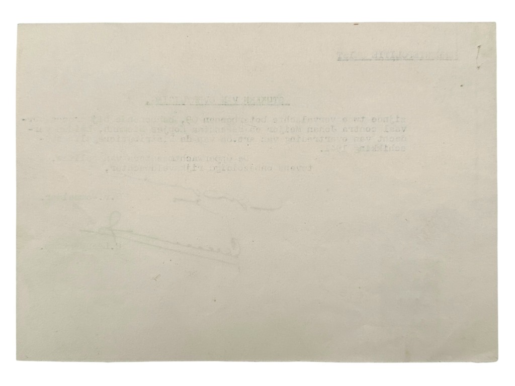 Original WWII Dutch police document Zeist with two forged butter ration coupons - Image 3