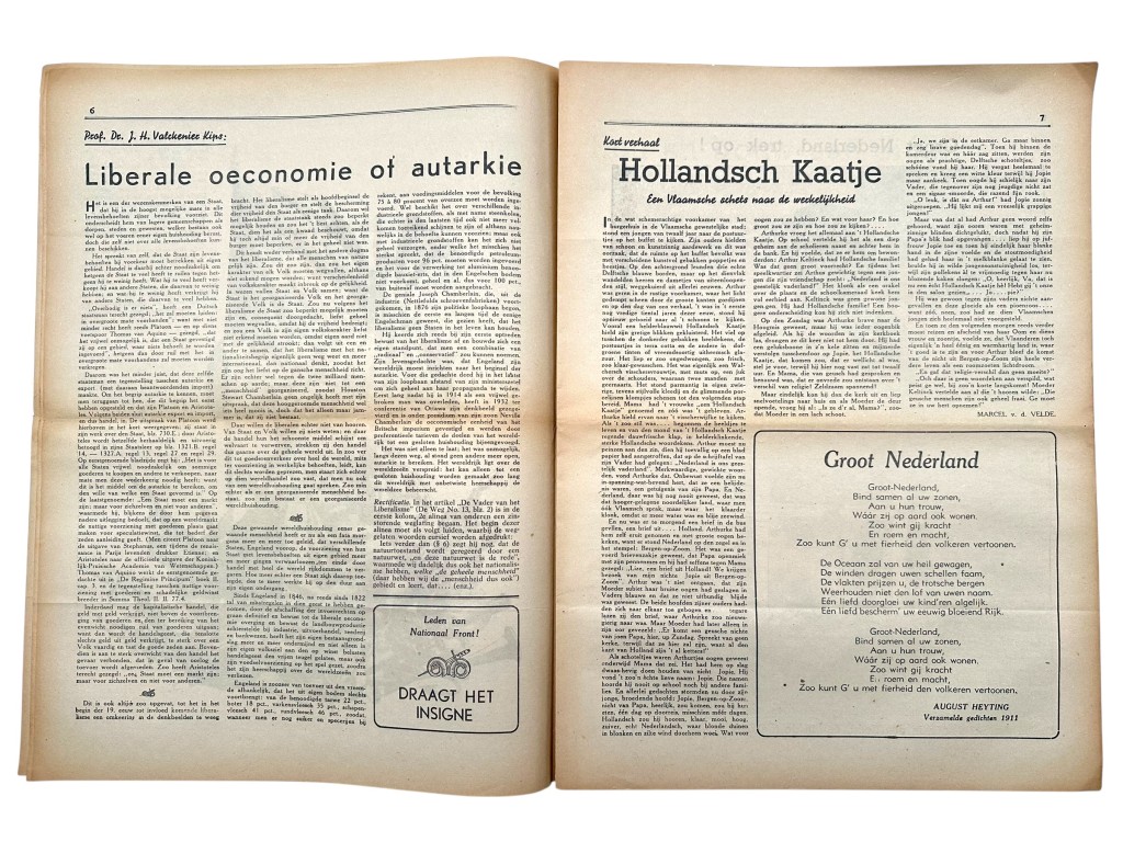 Original WWII Dutch Nationaal Front collaboration newspaper - Image 5