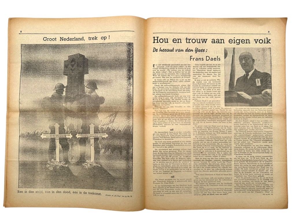 Original WWII Dutch Nationaal Front collaboration newspaper - Image 4