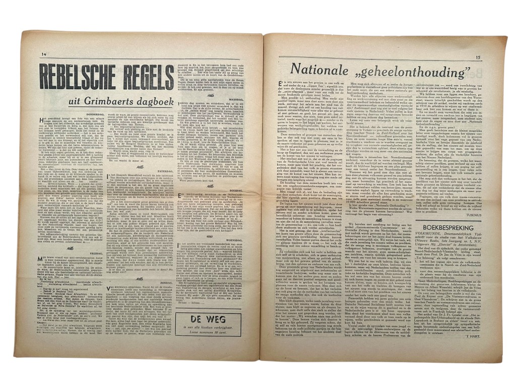 Original WWII Dutch Nationaal Front collaboration newspaper - Image 10