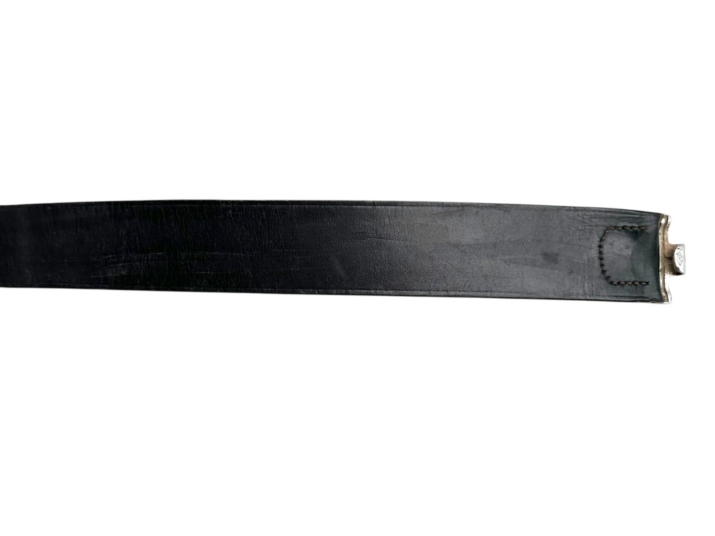 Original WWII German army leather belt - Image 9
