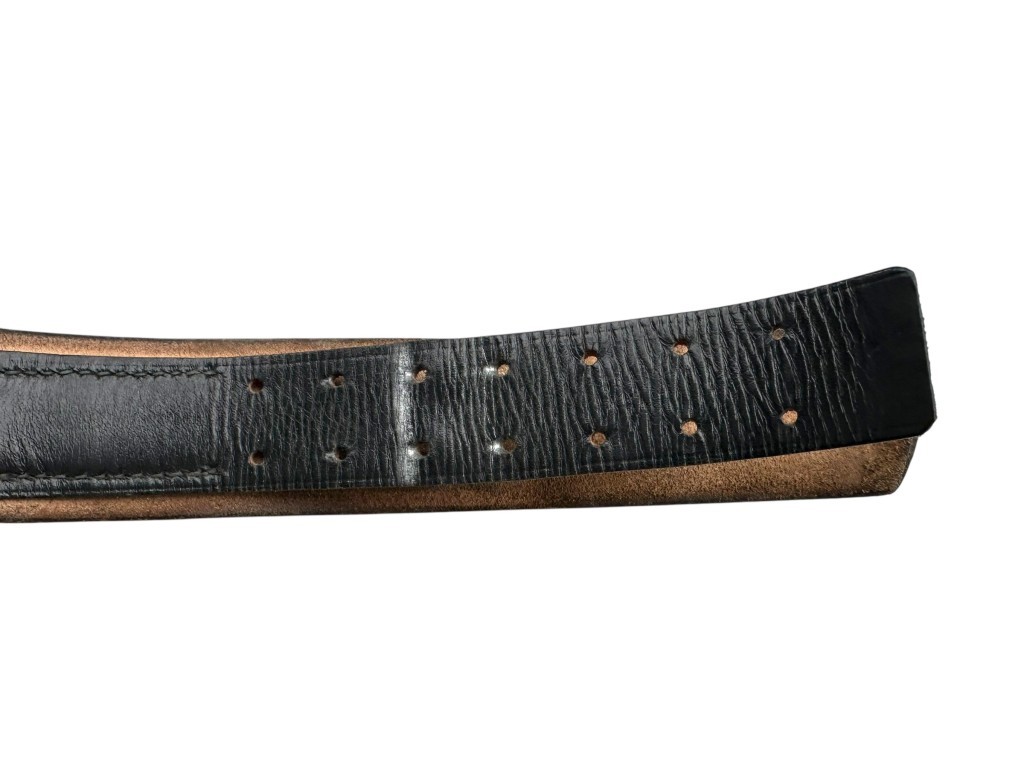 Original WWII German army leather belt - Image 5