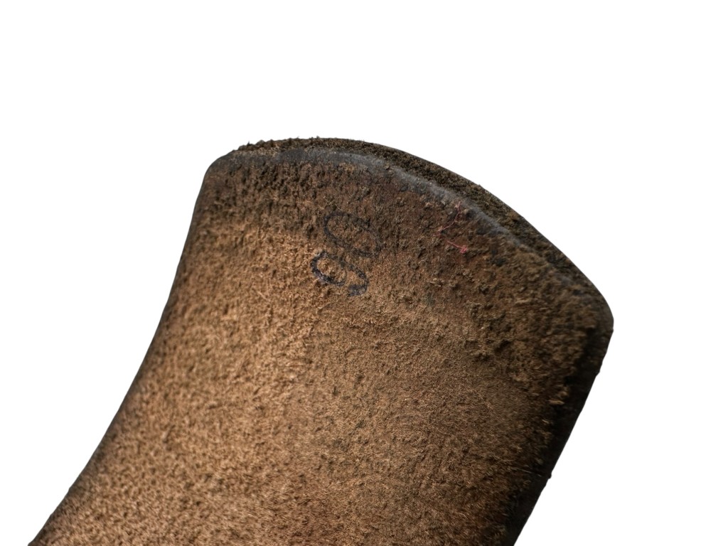 Original WWII German army leather belt - Image 6