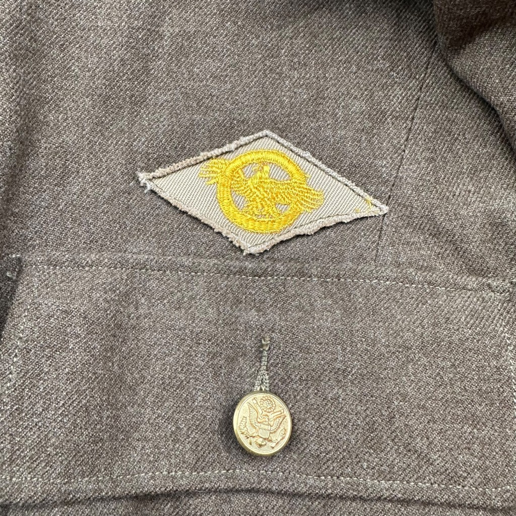 Original WWII US 7th army Class A Service Dress jacket - Image 6