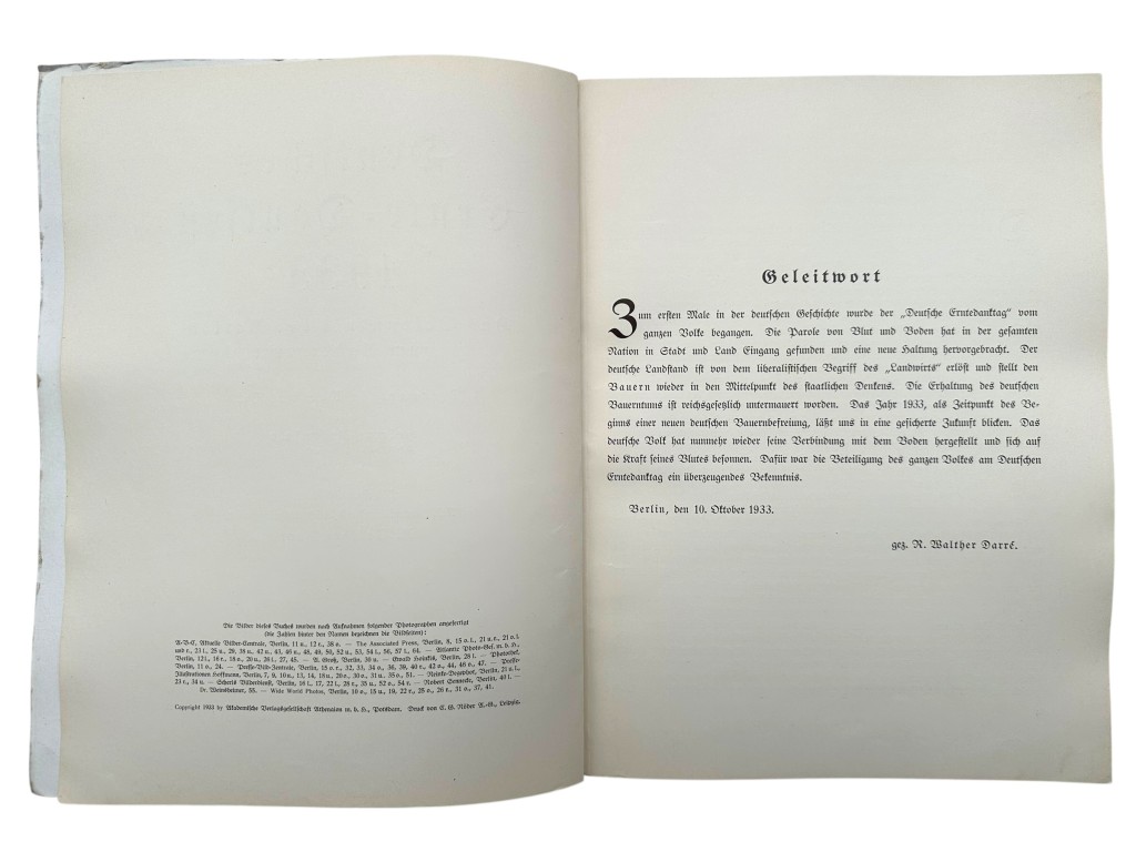 Original 1930s German NSDAP book 'Deutsches Ernte-Dankfest 1933' - Image 4