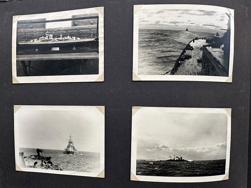 Original WWII German Kriegsmarine photo album of the Prinz Eugen ship - Image 3