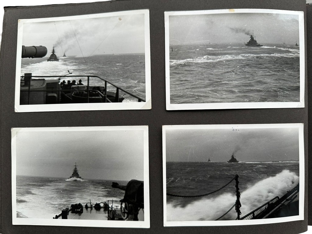 Original WWII German Kriegsmarine photo album of the Prinz Eugen ship - Image 9