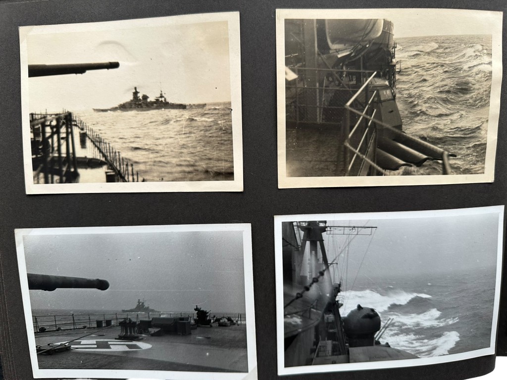 Original WWII German Kriegsmarine photo album of the Prinz Eugen ship - Image 11