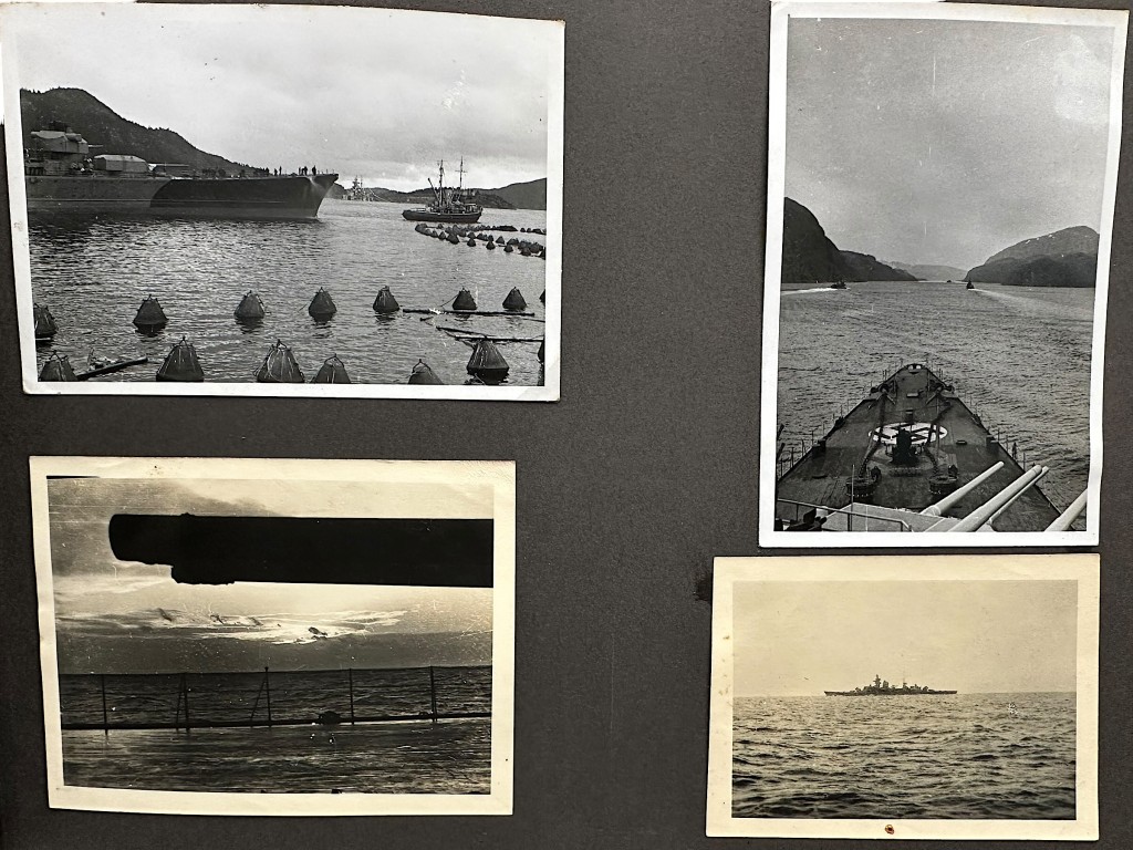 Original WWII German Kriegsmarine photo album of the Prinz Eugen ship - Image 12