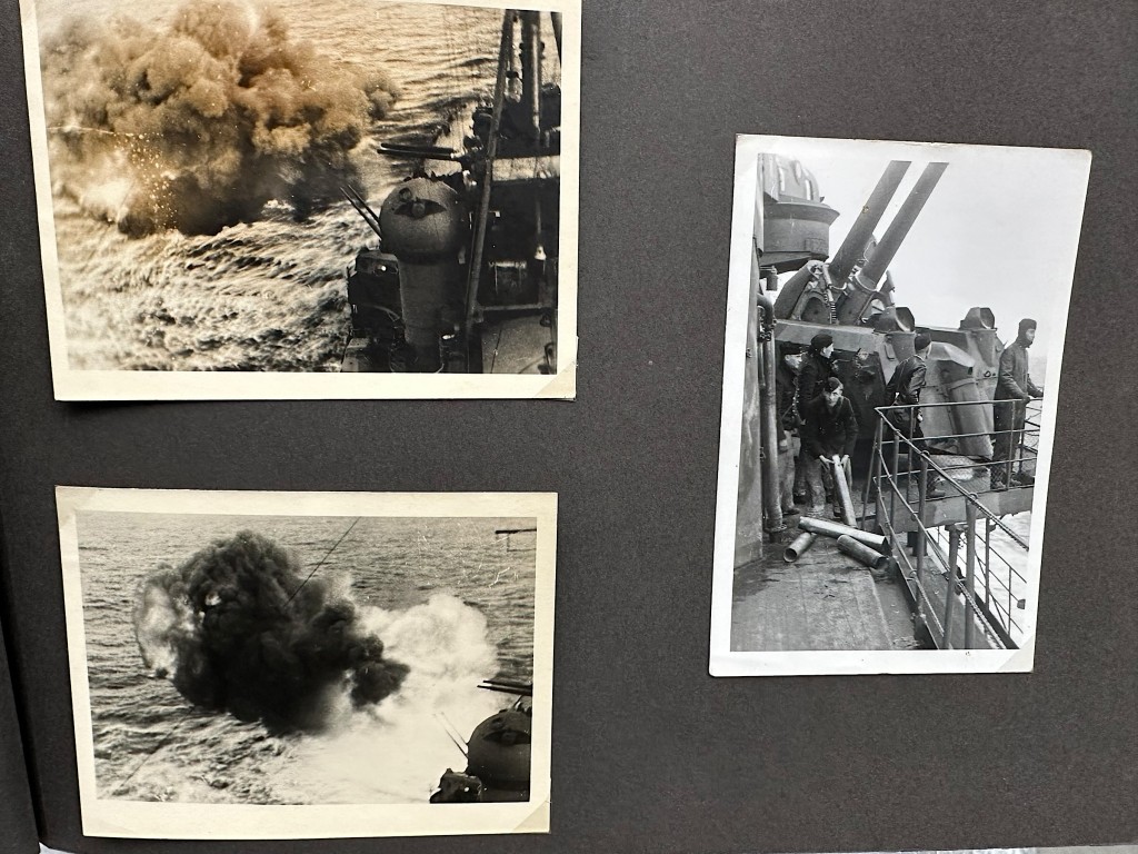 Original WWII German Kriegsmarine photo album of the Prinz Eugen ship - Image 20