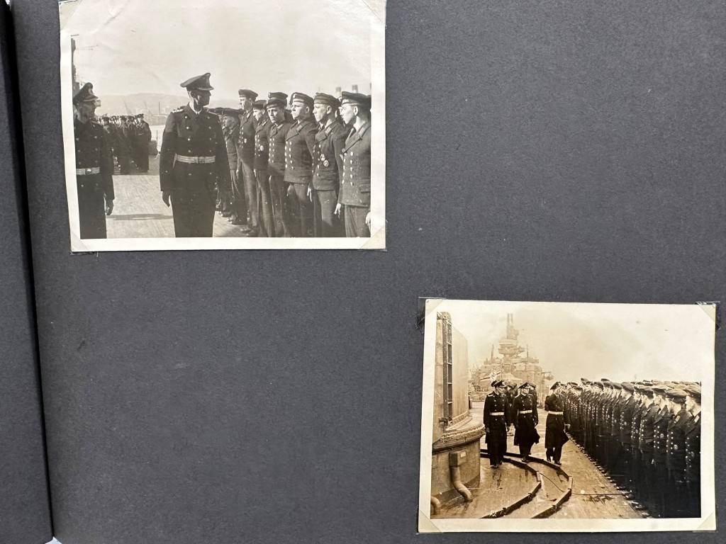 Original WWII German Kriegsmarine photo album of the Prinz Eugen ship - Image 24