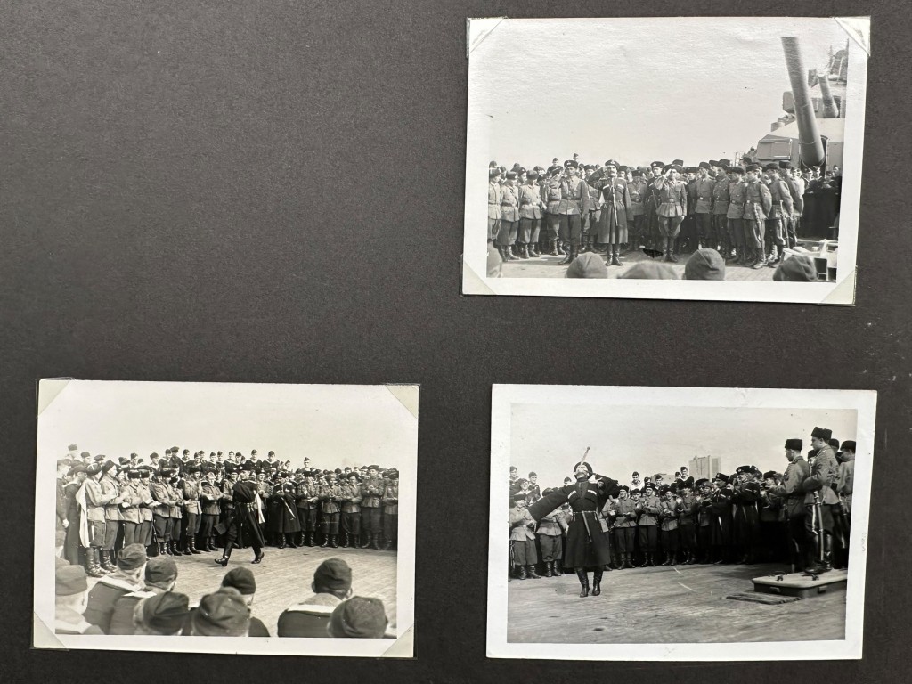 Original WWII German Kriegsmarine photo album of the Prinz Eugen ship - Image 27