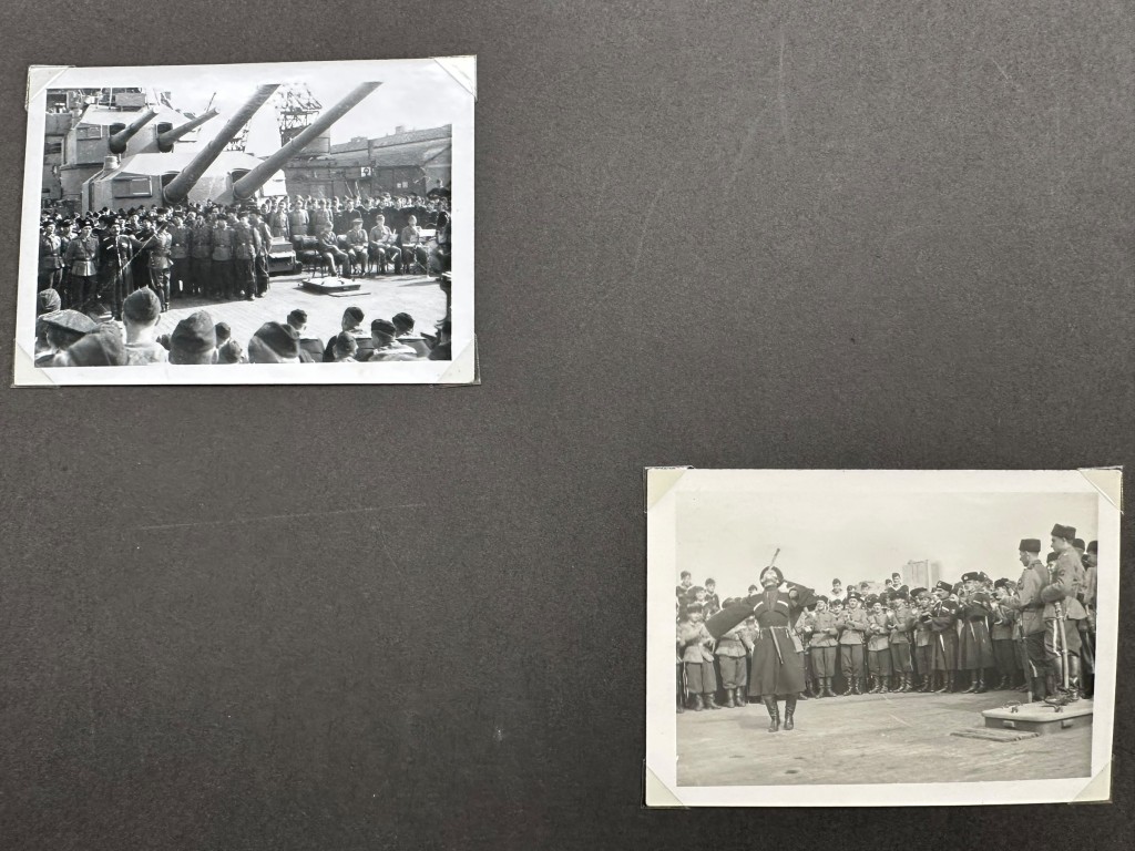 Original WWII German Kriegsmarine photo album of the Prinz Eugen ship - Image 29