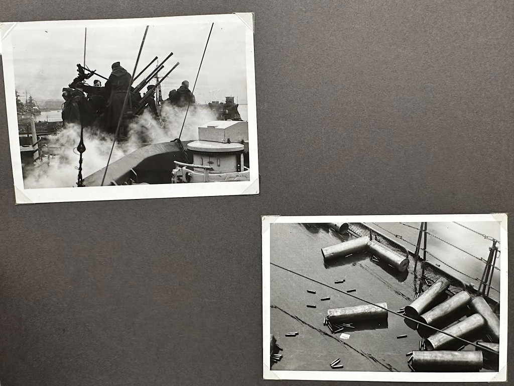 Original WWII German Kriegsmarine photo album of the Prinz Eugen ship - Image 33
