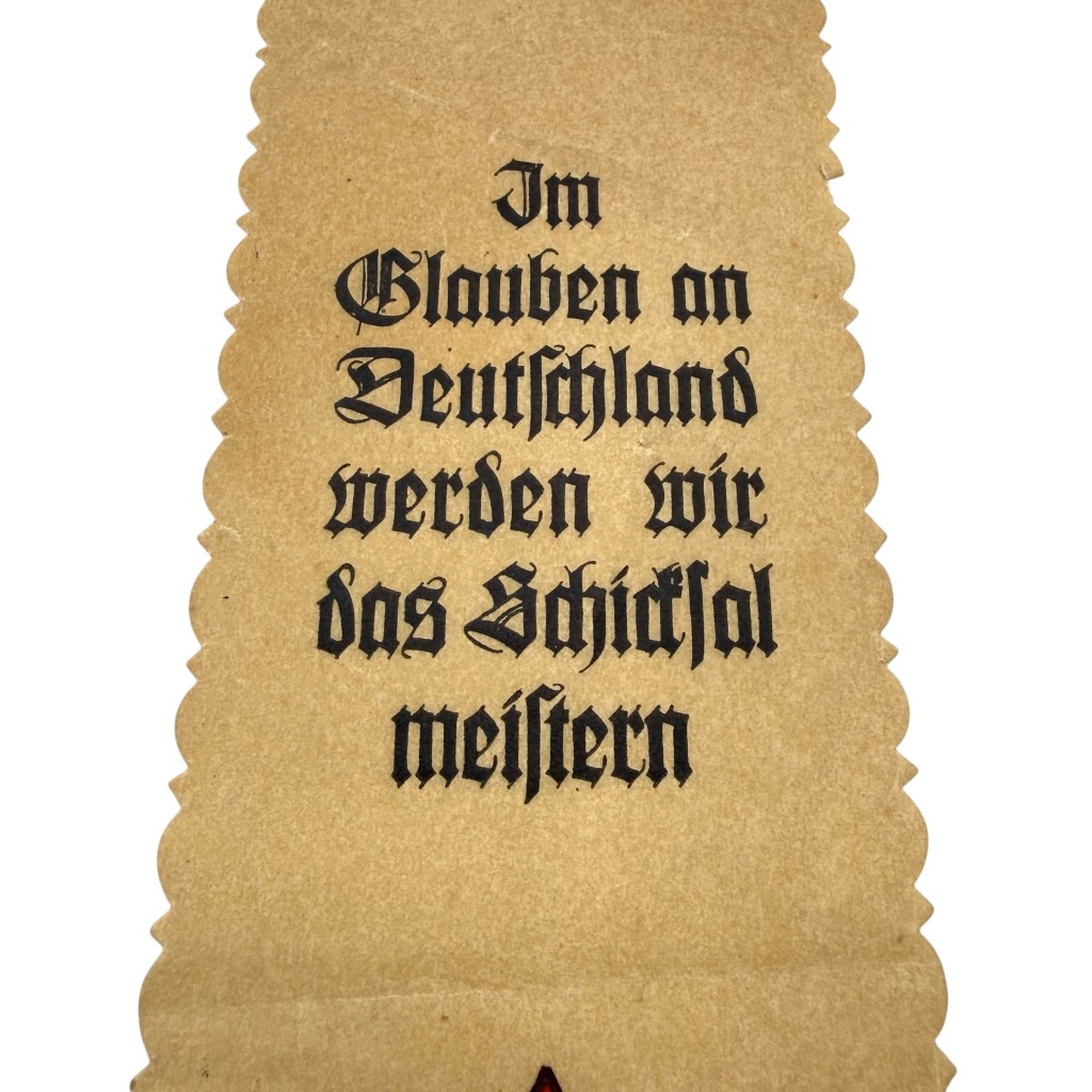Original WWII German Hitlerjugend bookmark