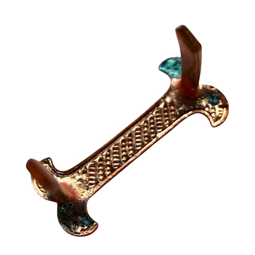 Original Pre 1940 Dutch army metal unit 'I' cap insignia - Image 2