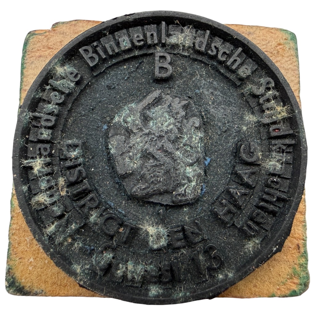 Original WWII Dutch 'Nederlandsche Binnenlandse Strijdkrachten' Den Haag stempel
