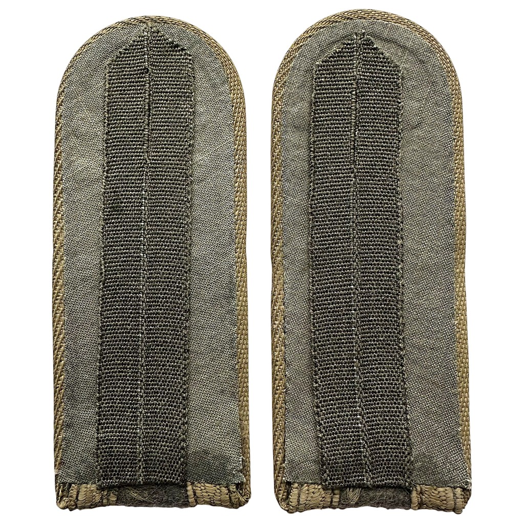 Original Cold War DDR era German NVA Unteroffizier Felddienst shoulder boards for combat uniform (back side)