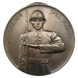 Original Pre 1940 Dutch army metal plaque 3 R.I. - 27 R.I.