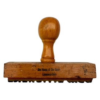 Original Pre 1940 Dutch army stamp Leeuwarden