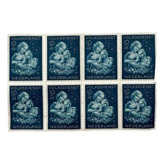 Original WWII Dutch NVD 'Nederlandsche Volksdienst' stamps