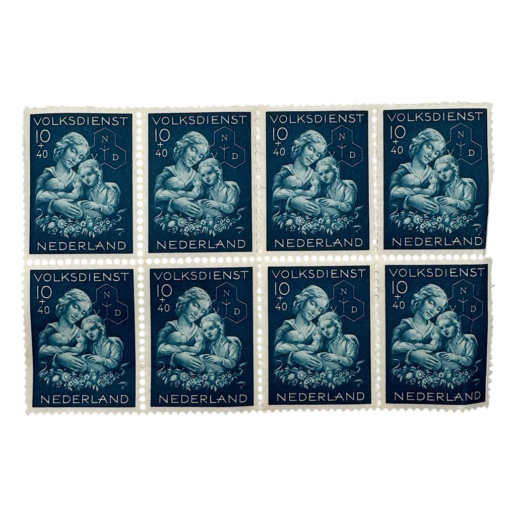 Original WWII Dutch NVD 'Nederlandsche Volksdienst' stamps
