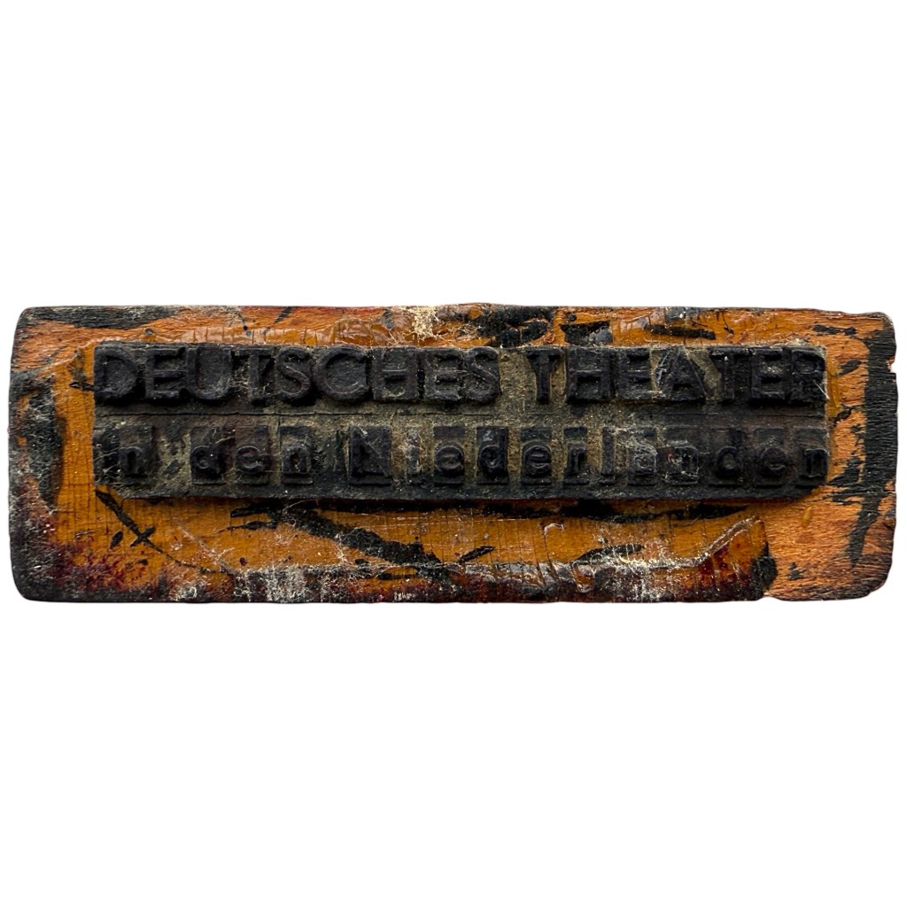 Original WWII German 'Deutsches Theater in den Niederlanden' stamp