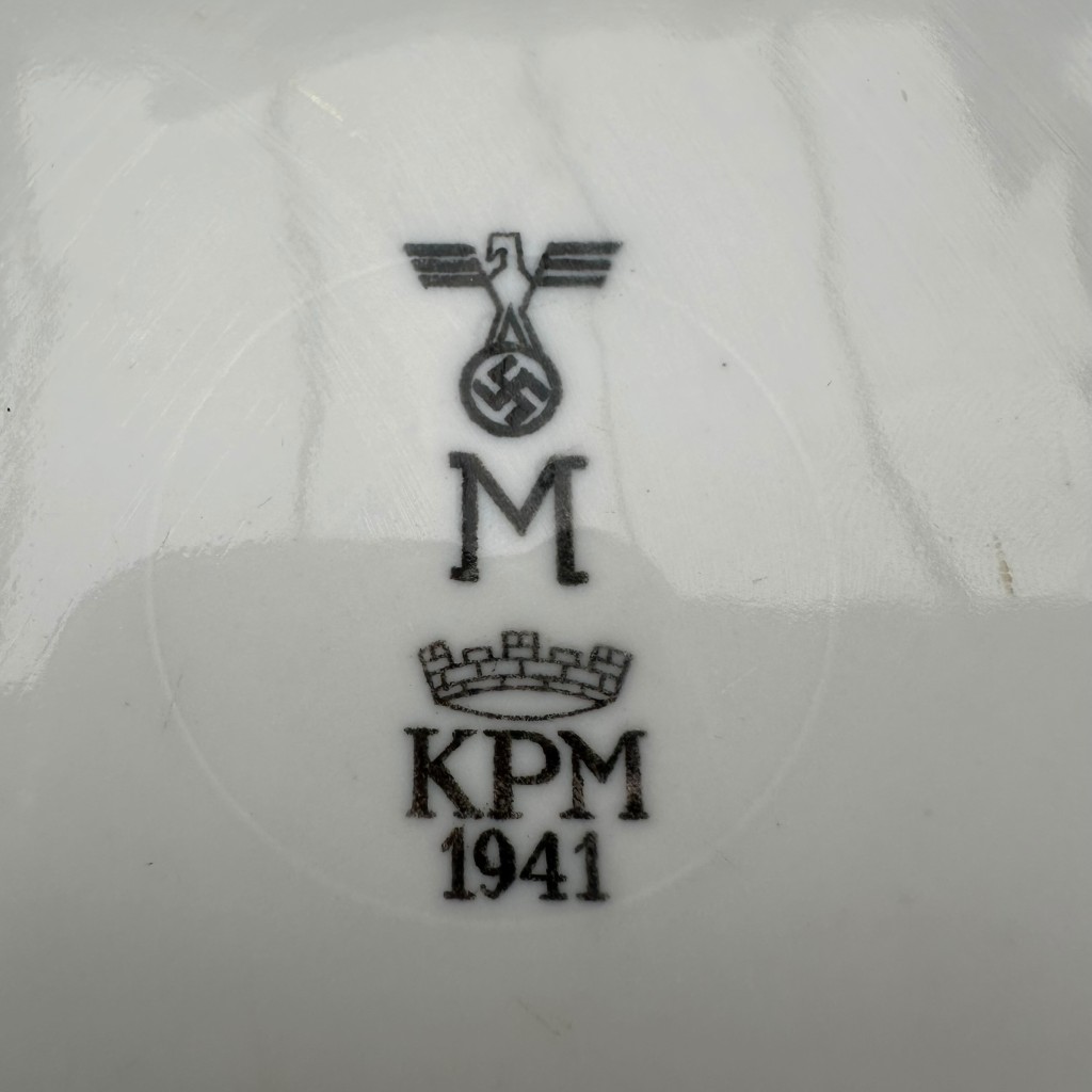 Original WWII German Kriegsmarine officers porcelain plate